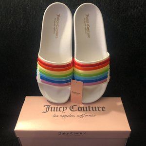 WOMEN JUICY COUTURE RAINBOW/MULTI COLOR SLIDES